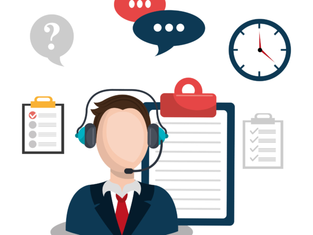 call center design, vector illustration eps10 graphic