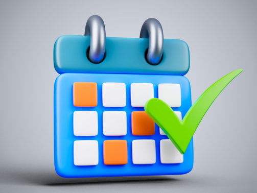 Schedule reminder  icon Isolated 3d render Illustration